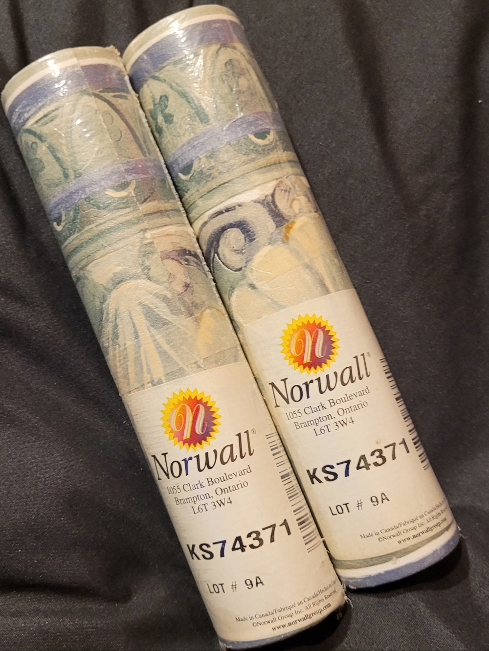 NEW Vintage Norwall Vinyl Wallpaper Border KS74371 Lot of 2 Rolls